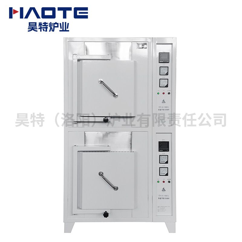 400X300X300馬（mǎ）弗爐1400℃2臺一體式白